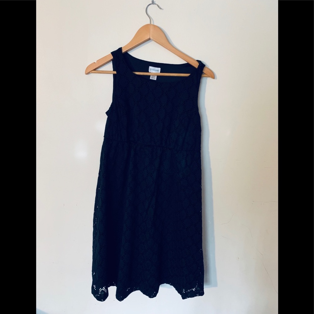 Motherhood maternity Black lace dress S